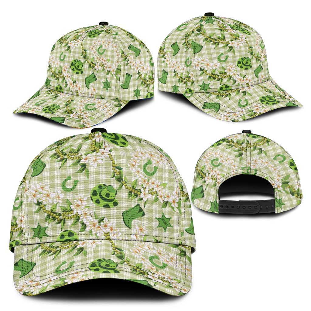 Mokihana Maile Ilima Leis Paniolo Palaka Classic Cap Hawaiian Omaomo Ala Spirit - Polynesian Pride