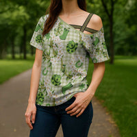Mokihana Maile Ilima Leis Paniolo Palaka Cross Shoulder Shirt Hawaiian Omaomo Ala Spirit LT9 - Polynesian Pride