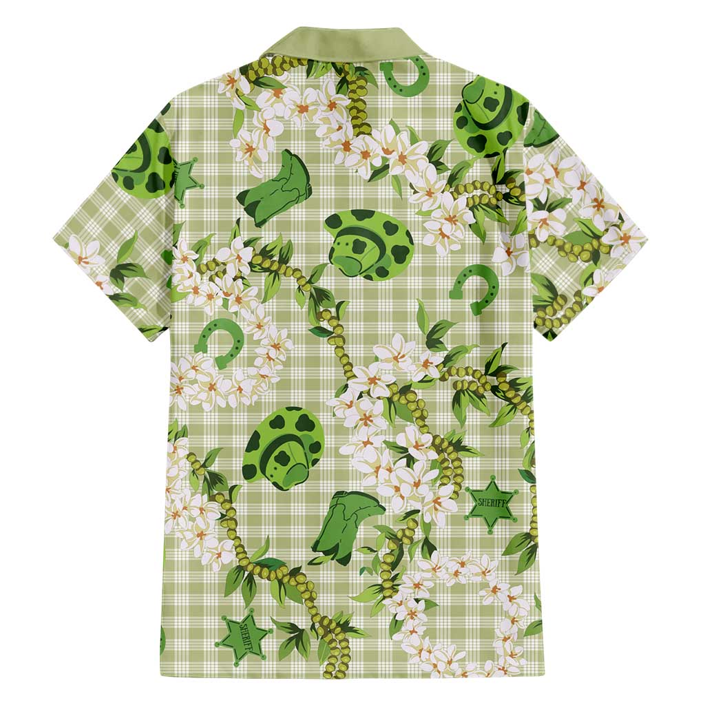 Mokihana Maile Ilima Leis Paniolo Palaka Family Matching Puletasi and Hawaiian Shirt Hawaiian Omaomo Ala Spirit LT9 - Polynesian Pride