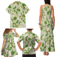 Mokihana Maile Ilima Leis Paniolo Palaka Family Matching Tank Maxi Dress and Hawaiian Shirt Hawaiian Omaomo Ala Spirit LT9 - Polynesian Pride