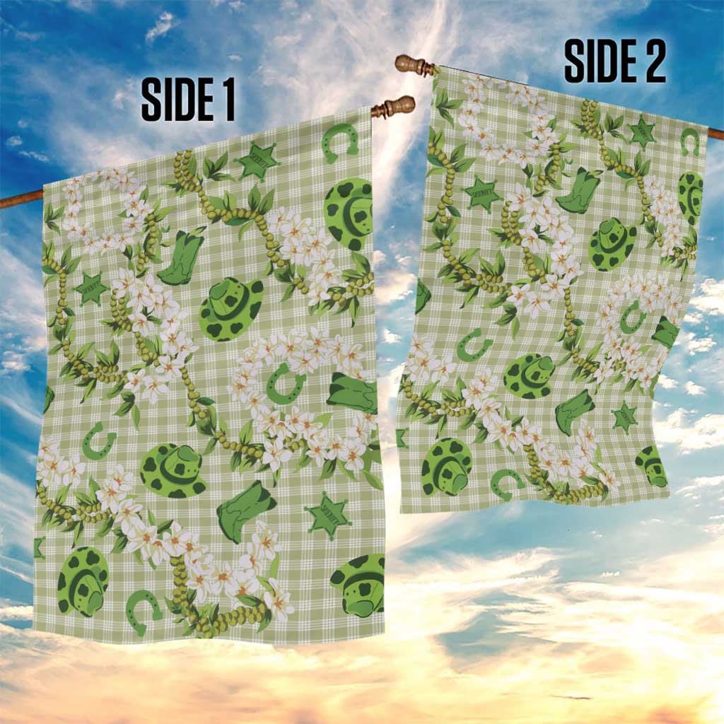 Mokihana Maile Ilima Leis Paniolo Palaka Garden Flag Hawaiian Omaomo Ala Spirit LT9 - Polynesian Pride