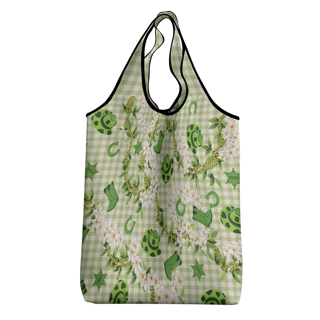 Mokihana Maile Ilima Leis Paniolo Palaka Grocery Bag Hawaiian Omaomo Ala Spirit LT9 - Polynesian Pride