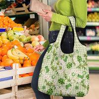 Mokihana Maile Ilima Leis Paniolo Palaka Grocery Bag Hawaiian Omaomo Ala Spirit LT9 - Polynesian Pride
