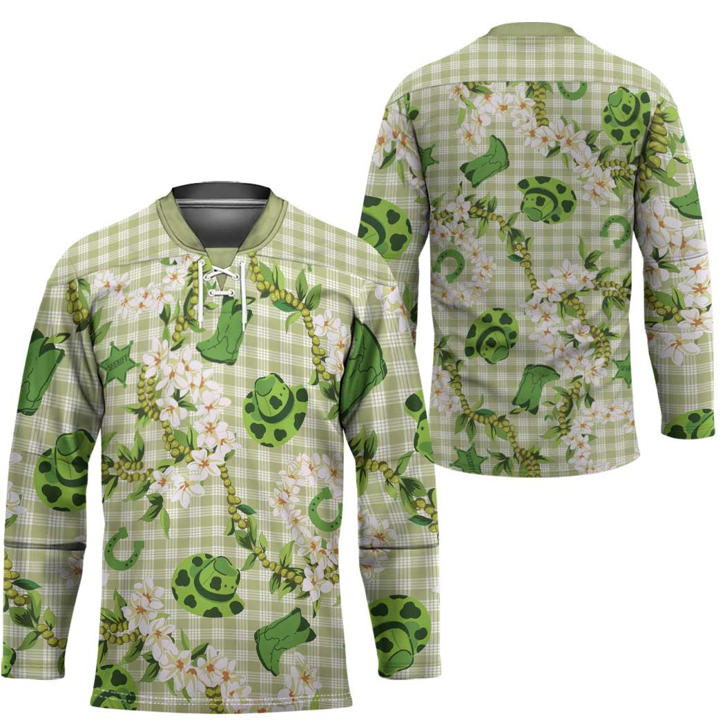 Mokihana Maile Ilima Leis Paniolo Palaka Hockey Jersey Hawaiian Omaomo Ala Spirit LT9 - Polynesian Pride