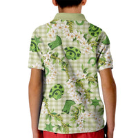 Mokihana Maile Ilima Leis Paniolo Palaka Kid Polo Shirt Hawaiian Omaomo Ala Spirit LT9 - Polynesian Pride