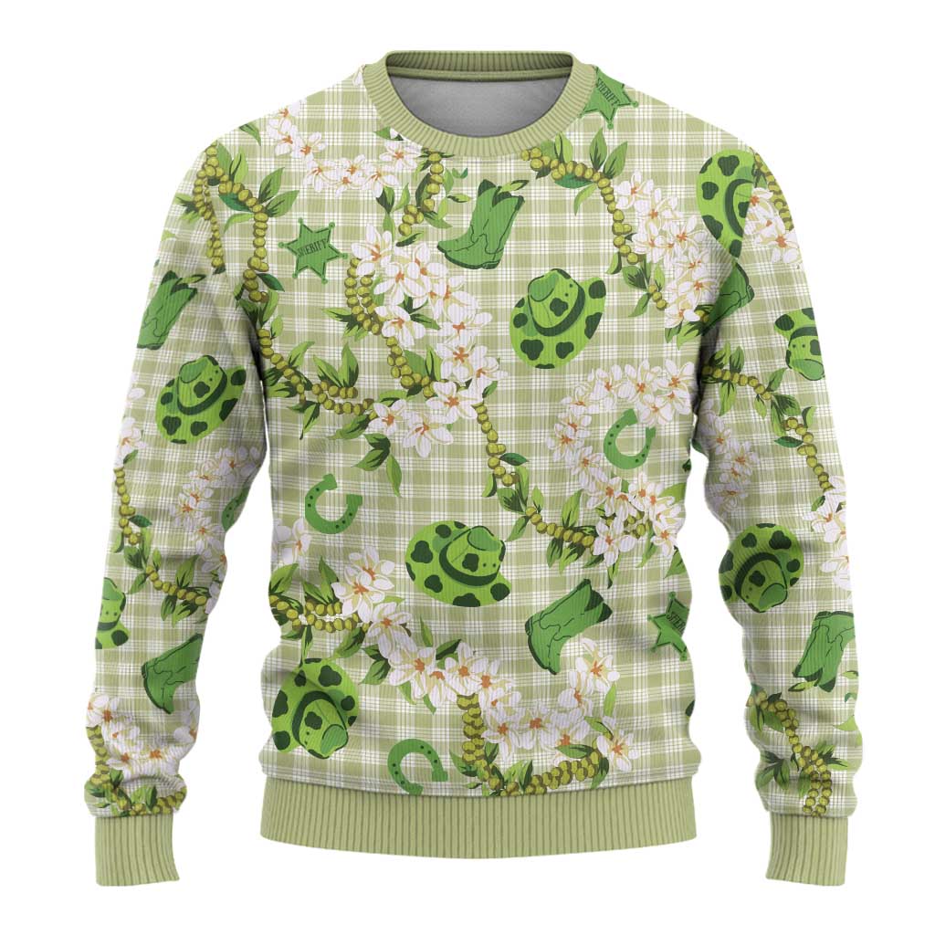 Mokihana Maile Ilima Leis Paniolo Palaka Ugly Christmas Sweater Hawaiian Omaomo Ala Spirit LT9 - Polynesian Pride