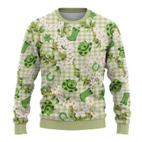 Mokihana Maile Ilima Leis Paniolo Palaka Ugly Christmas Sweater Hawaiian Omaomo Ala Spirit LT9 - Polynesian Pride