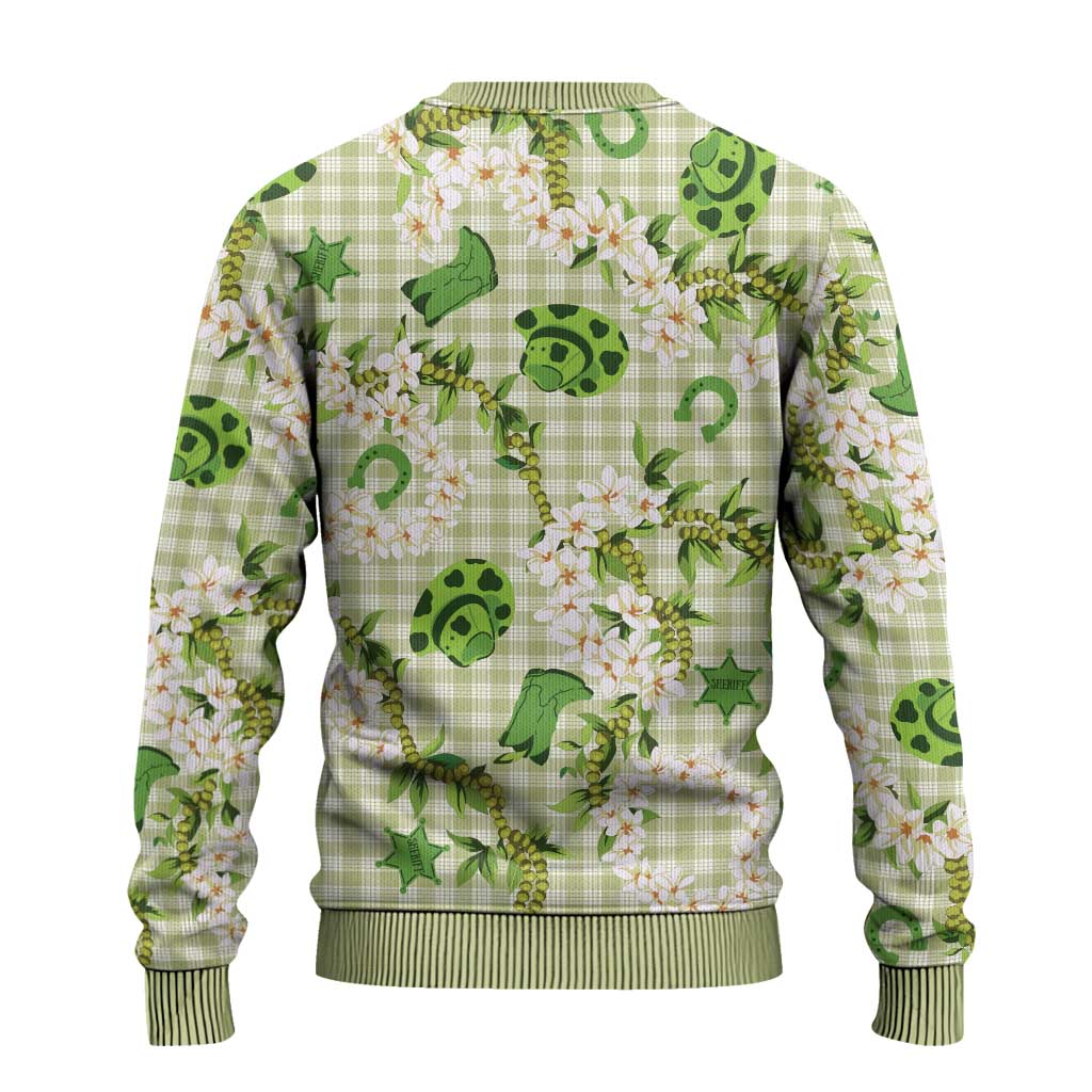 Mokihana Maile Ilima Leis Paniolo Palaka Ugly Christmas Sweater Hawaiian Omaomo Ala Spirit LT9 - Polynesian Pride