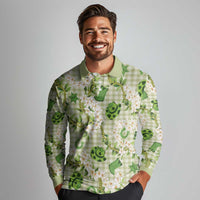 Mokihana Maile Ilima Leis Paniolo Palaka Long Sleeve Polo Shirt Hawaiian Omaomo Ala Spirit LT9 - Polynesian Pride