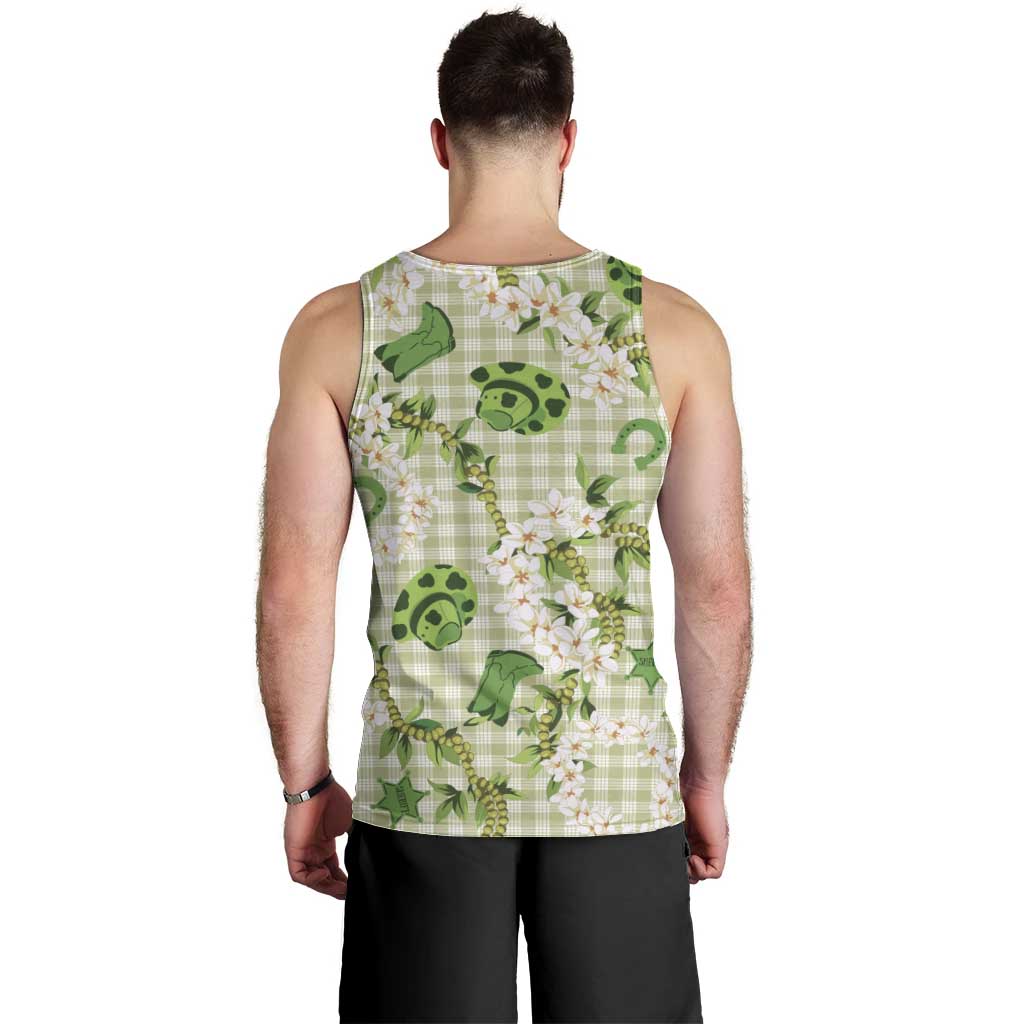 Mokihana Maile Ilima Leis Paniolo Palaka Men Tank Top Hawaiian Omaomo Ala Spirit LT9 - Polynesian Pride