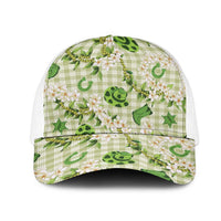 Mokihana Maile Ilima Leis Paniolo Palaka Mesh Trucker Cap Hawaiian Omaomo Ala Spirit - Polynesian Pride