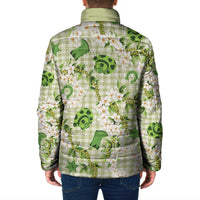 Mokihana Maile Ilima Leis Paniolo Palaka Padded Jacket Hawaiian Omaomo Ala Spirit LT9 - Polynesian Pride