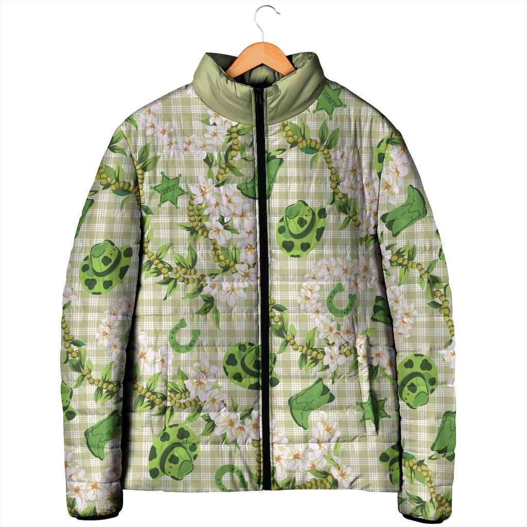 Mokihana Maile Ilima Leis Paniolo Palaka Padded Jacket Hawaiian Omaomo Ala Spirit LT9 - Polynesian Pride