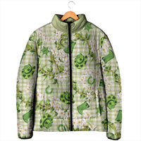 Mokihana Maile Ilima Leis Paniolo Palaka Padded Jacket Hawaiian Omaomo Ala Spirit LT9 - Polynesian Pride