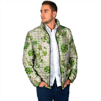 Mokihana Maile Ilima Leis Paniolo Palaka Padded Jacket Hawaiian Omaomo Ala Spirit LT9 - Polynesian Pride