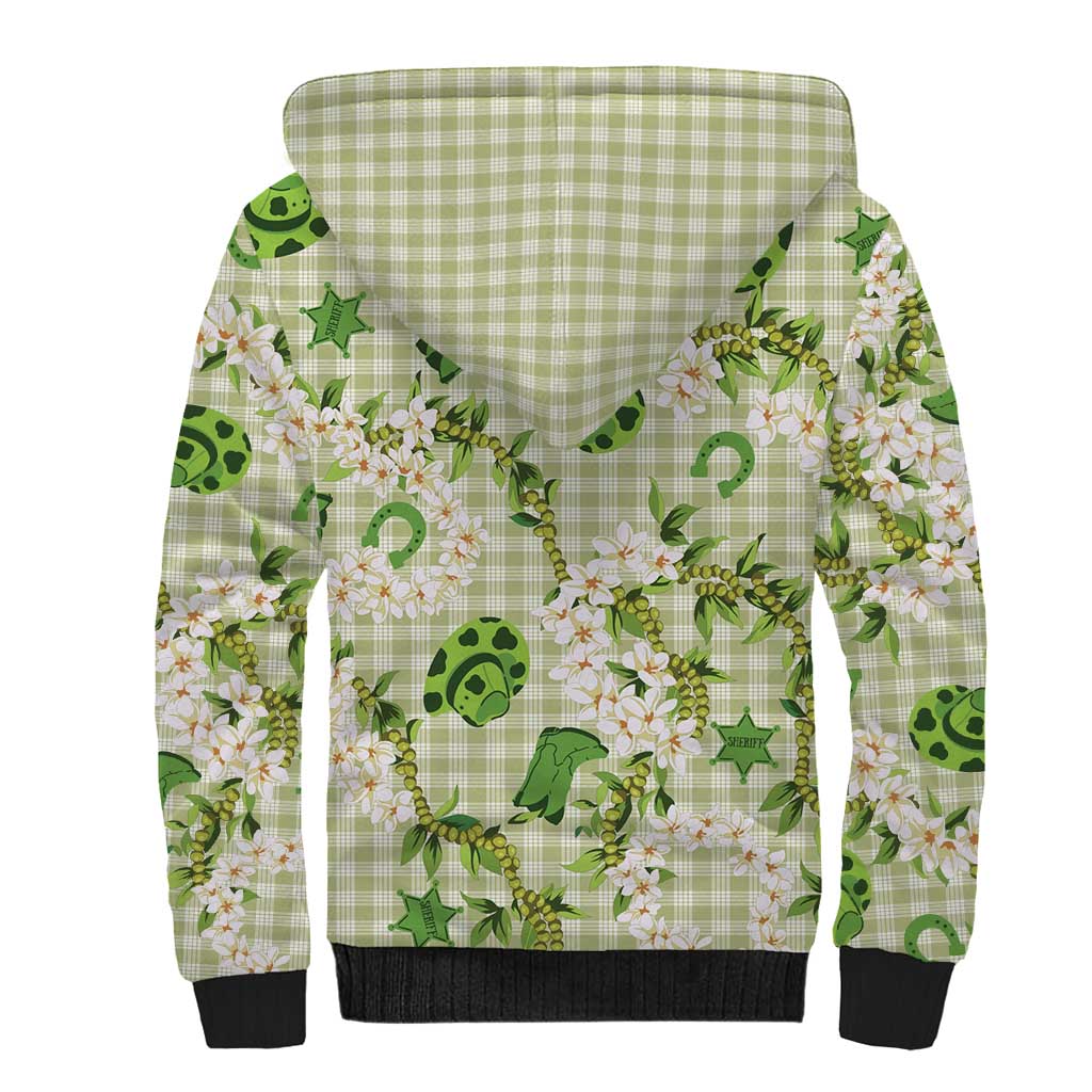 Mokihana Maile Ilima Leis Paniolo Palaka Sherpa Hoodie Hawaiian Omaomo Ala Spirit LT9 - Polynesian Pride