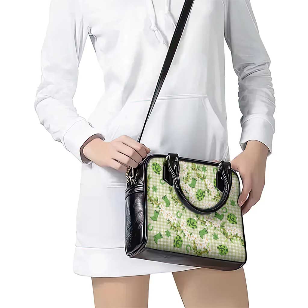 Mokihana Maile Ilima Leis Paniolo Palaka Shoulder Handbag Hawaiian Omaomo Ala Spirit - Polynesian Pride