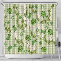 Mokihana Maile Ilima Leis Paniolo Palaka Shower Curtain Hawaiian Omaomo Ala Spirit LT9 - Polynesian Pride