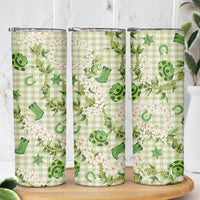 Mokihana Maile Ilima Leis Paniolo Palaka Skinny Tumbler Hawaiian Omaomo Ala Spirit LT9 - Polynesian Pride