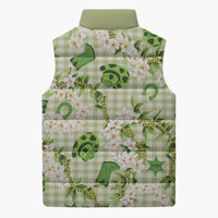 Mokihana Maile Ilima Leis Paniolo Palaka Sleeveless Puffer Jacket Hawaiian Omaomo Ala Spirit LT9 - Polynesian Pride