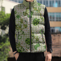Mokihana Maile Ilima Leis Paniolo Palaka Sleeveless Puffer Jacket Hawaiian Omaomo Ala Spirit LT9 - Polynesian Pride