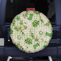Mokihana Maile Ilima Leis Paniolo Palaka Spare Tire Cover Hawaiian Omaomo Ala Spirit LT9 No hole Green - Polynesian Pride