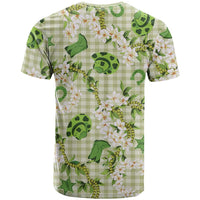 Mokihana Maile Ilima Leis Paniolo Palaka T Shirt Hawaiian Omaomo Ala Spirit LT9 - Polynesian Pride