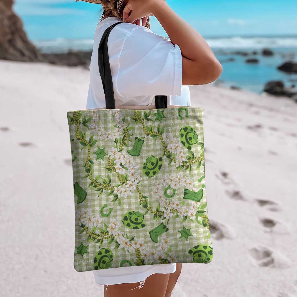 Mokihana Maile Ilima Leis Paniolo Palaka Tote Bag Hawaiian Omaomo Ala Spirit LT9 - Polynesian Pride
