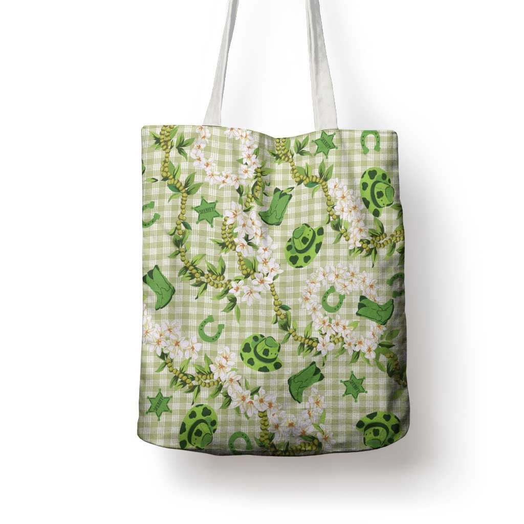 Mokihana Maile Ilima Leis Paniolo Palaka Tote Bag Hawaiian Omaomo Ala Spirit LT9 - Polynesian Pride