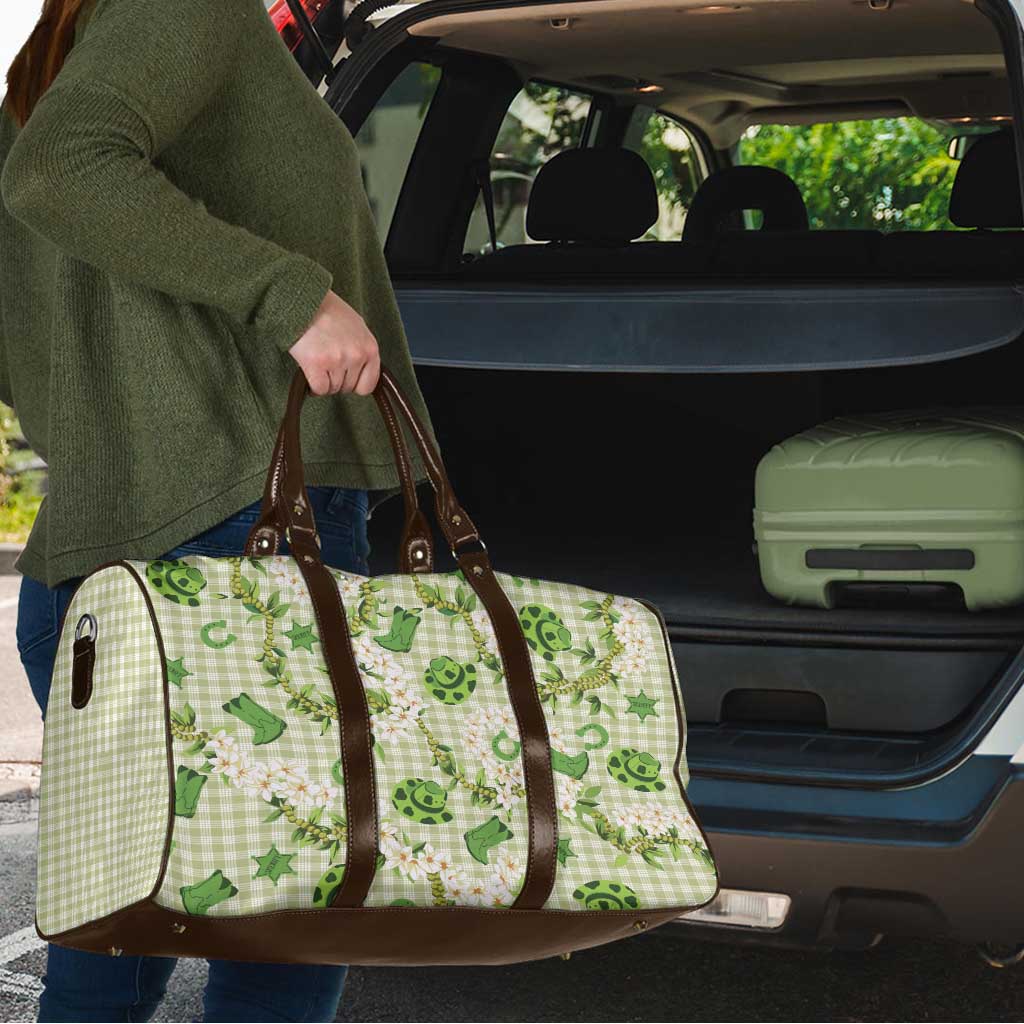 Mokihana Maile Ilima Leis Paniolo Palaka Travel Bag Hawaiian Omaomo Ala Spirit LT9 - Polynesian Pride