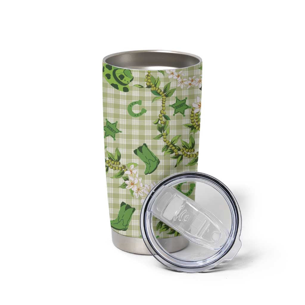 Mokihana Maile Ilima Leis Paniolo Palaka Tumbler Cup Hawaiian Omaomo Ala Spirit LT9 - Polynesian Pride