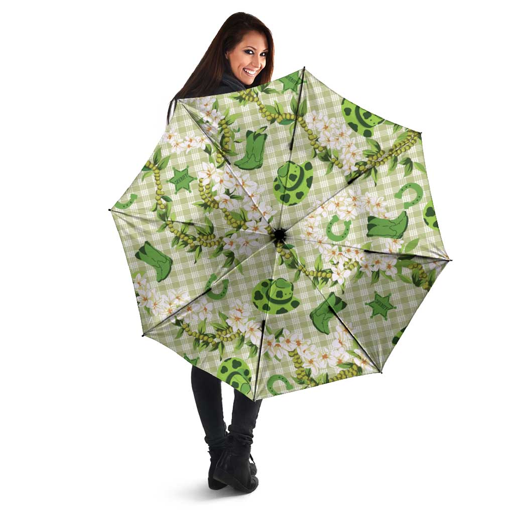 Mokihana Maile Ilima Leis Paniolo Palaka Umbrella Hawaiian Omaomo Ala Spirit - Polynesian Pride