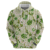 Mokihana Maile Ilima Leis Paniolo Palaka Zip Hoodie Hawaiian Omaomo Ala Spirit LT9 - Polynesian Pride