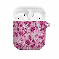 Mokihana Maile Ilima Leis Paniolo Palaka AirPods Case Hawaiian Omaomo Ulaula Spirit LT9 Pink - Polynesian Pride