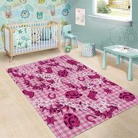 Mokihana Maile Ilima Leis Paniolo Palaka Area Rug Hawaiian Omaomo Ulaula Spirit LT9 - Polynesian Pride