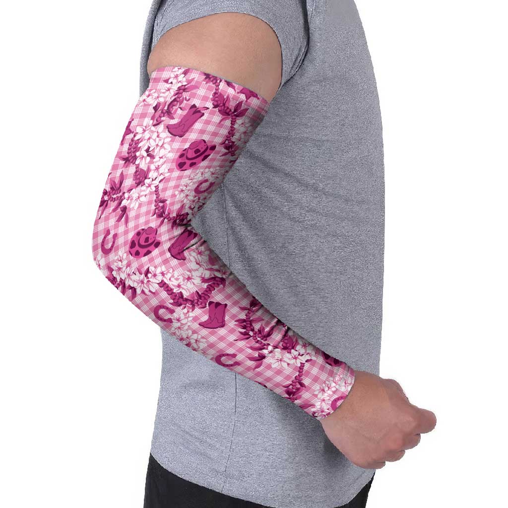Mokihana Maile Ilima Leis Paniolo Palaka Arm Sleeves Hawaiian Omaomo Ulaula Spirit LT9 - Polynesian Pride