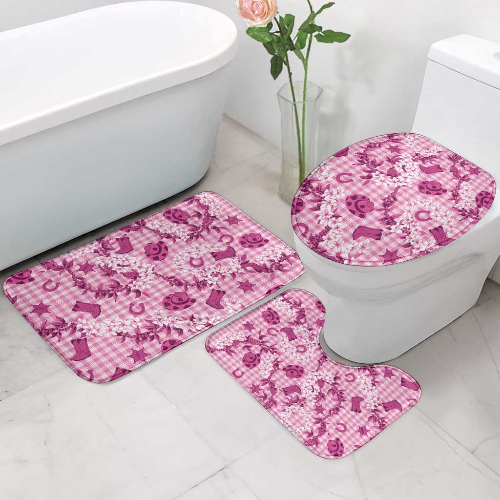 Mokihana Maile Ilima Leis Paniolo Palaka Bathroom Set Hawaiian Omaomo Ulaula Spirit LT9 - Polynesian Pride
