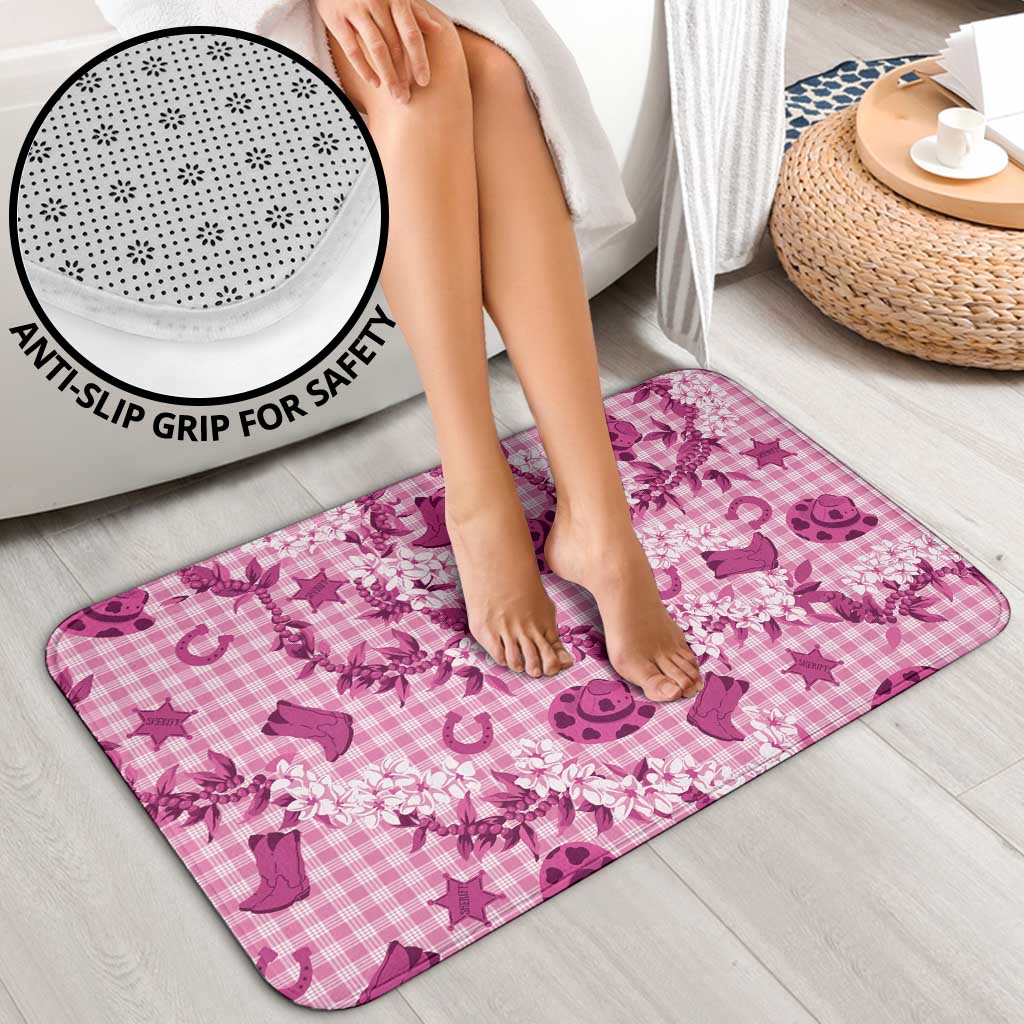 Mokihana Maile Ilima Leis Paniolo Palaka Bathroom Set Hawaiian Omaomo Ulaula Spirit LT9 - Polynesian Pride