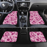 Mokihana Maile Ilima Leis Paniolo Palaka Car Mats Hawaiian Omaomo Ulaula Spirit LT9 Set 4pcs Pink - Polynesian Pride