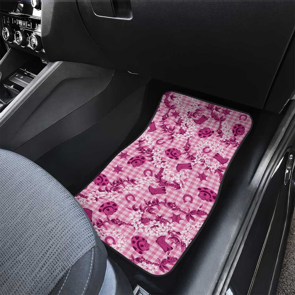 Mokihana Maile Ilima Leis Paniolo Palaka Car Mats Hawaiian Omaomo Ulaula Spirit LT9 - Polynesian Pride