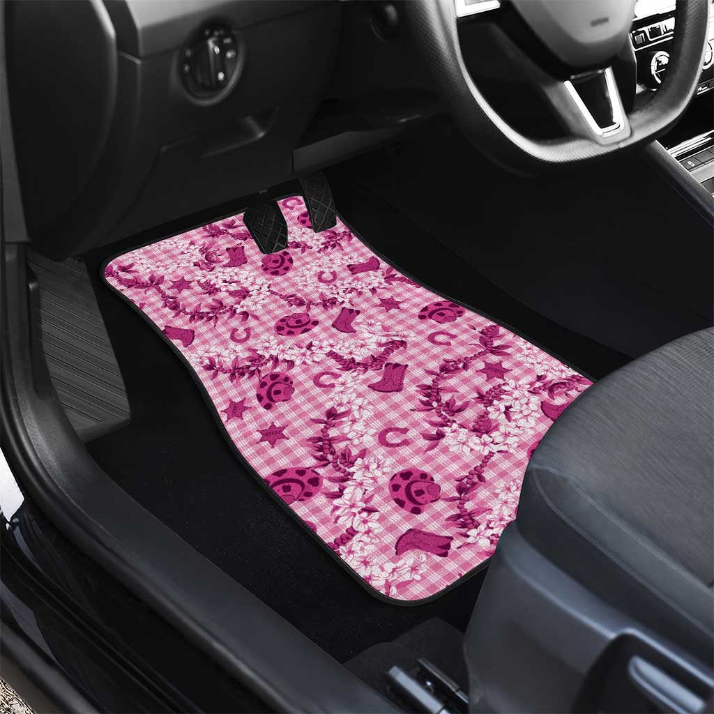 Mokihana Maile Ilima Leis Paniolo Palaka Car Mats Hawaiian Omaomo Ulaula Spirit LT9 - Polynesian Pride