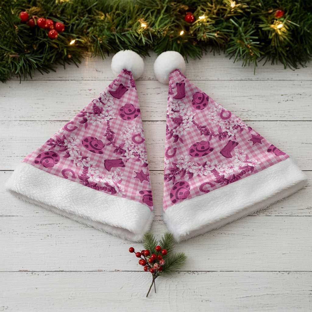 Mokihana Maile Ilima Leis Paniolo Palaka Christmas Santa Hat Hawaiian Omaomo Ulaula Spirit LT9 - Polynesian Pride