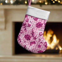 Mokihana Maile Ilima Leis Paniolo Palaka Christmas Stocking Hawaiian Omaomo Ulaula Spirit LT9 Set of 2 Pink - Polynesian Pride