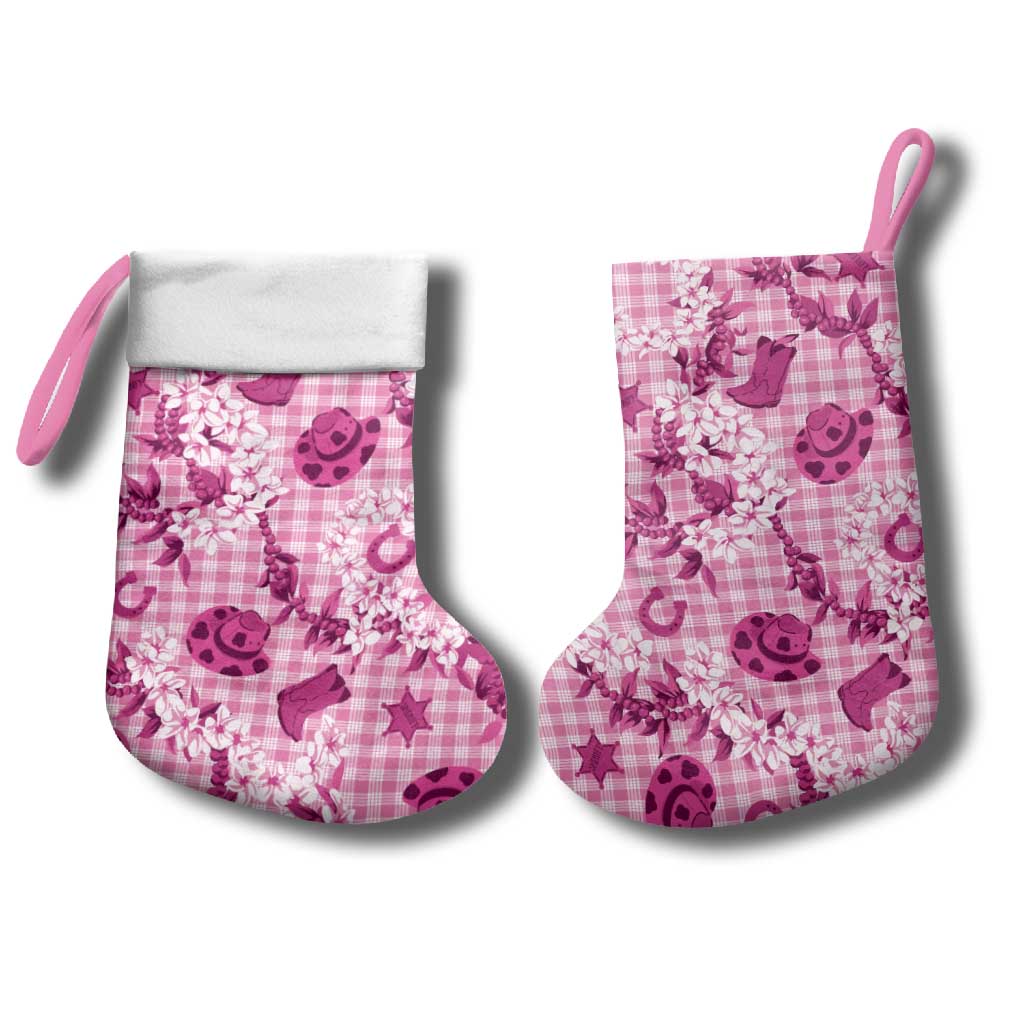 Mokihana Maile Ilima Leis Paniolo Palaka Christmas Stocking Hawaiian Omaomo Ulaula Spirit LT9 - Polynesian Pride