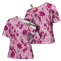 Mokihana Maile Ilima Leis Paniolo Palaka Cross Shoulder Shirt Hawaiian Omaomo Ulaula Spirit LT9 - Polynesian Pride