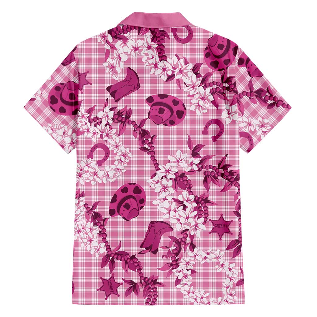 Mokihana Maile Ilima Leis Paniolo Palaka Family Matching Off Shoulder Maxi Dress and Hawaiian Shirt Hawaiian Omaomo Ulaula Spirit LT9 - Polynesian Pride