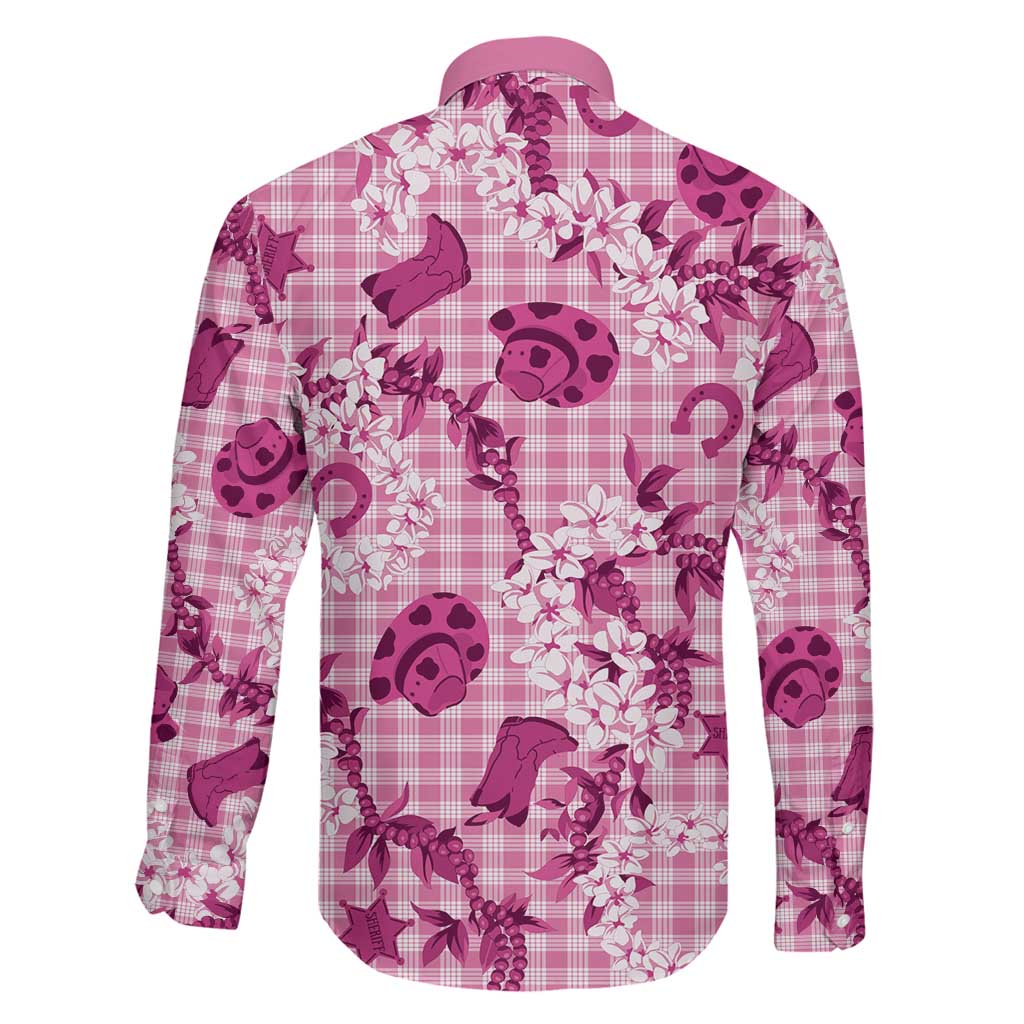 Mokihana Maile Ilima Leis Paniolo Palaka Family Matching Puletasi and Hawaiian Shirt Hawaiian Omaomo Ulaula Spirit LT9 - Polynesian Pride