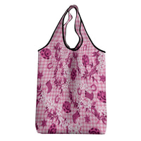 Mokihana Maile Ilima Leis Paniolo Palaka Grocery Bag Hawaiian Omaomo Ulaula Spirit LT9 - Polynesian Pride