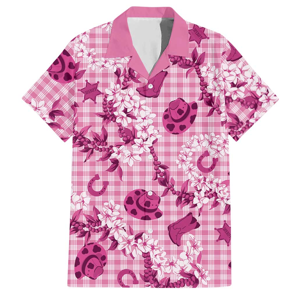 Mokihana Maile Ilima Leis Paniolo Palaka Hawaiian Shirt Hawaiian Omaomo Ulaula Spirit LT9 Pink - Polynesian Pride