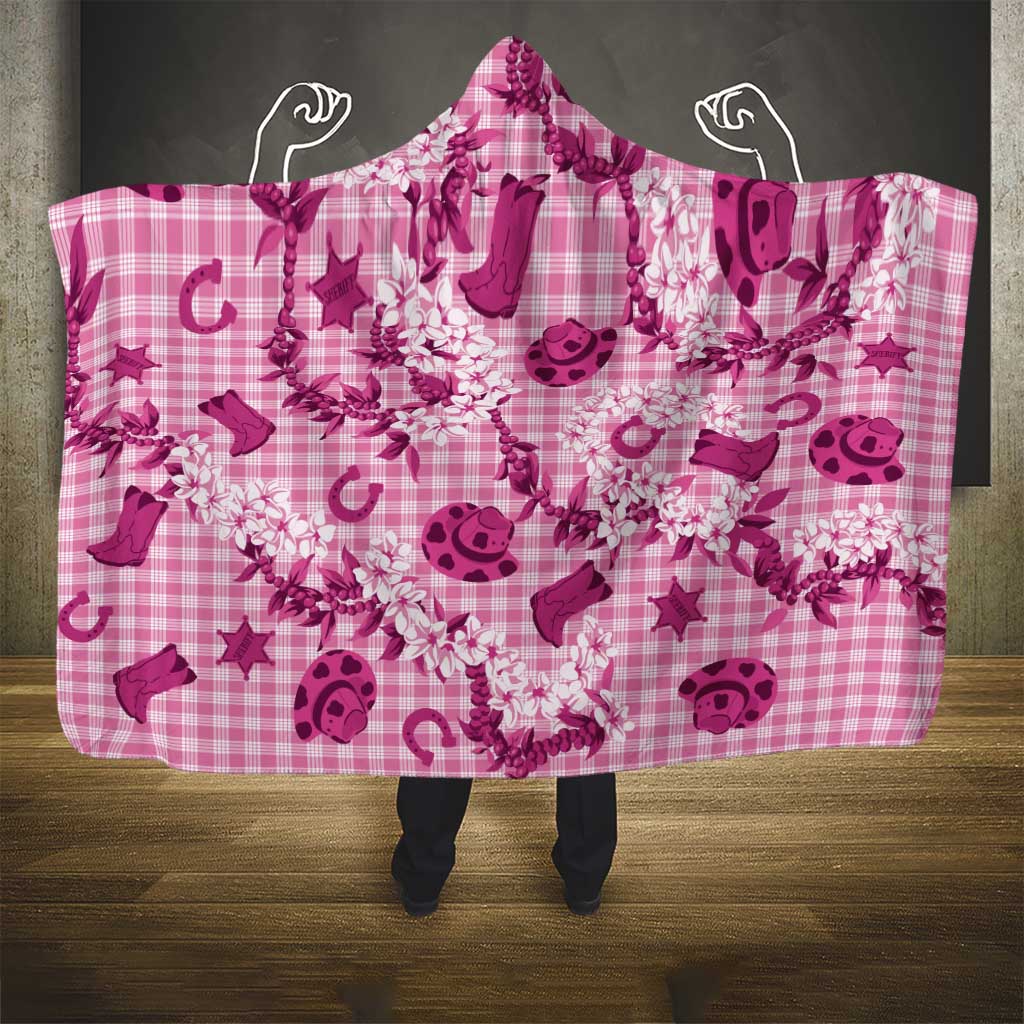 Mokihana Maile Ilima Leis Paniolo Palaka Hooded Blanket Hawaiian Omaomo Ulaula Spirit LT9 - Polynesian Pride